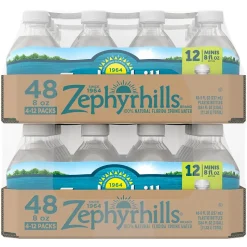 Zephyrhills 100% Natural Spring Water, 8-Ounce Mini Plastic Bottles, 48/Pack (11475286)