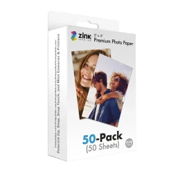 Zink 2" x 3" Premium Glossy Instant Photo Paper 50 Pack Compatible with Polaroid Snap, Snap Touch & More