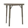 Zown Premium Collection Corner Folding Table, Brown, 2/Pk (60435PRM2E)