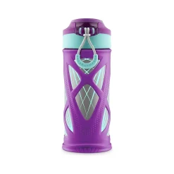 Zulu Echo Stainless Steel Kids' Water Bottle, 12 oz., Purple/Turquoise (438-0343-063-6)