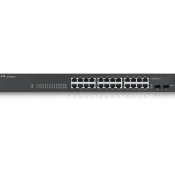 ZyXEL GS1900-24 24-Port Gigabit Ethernet Managed Switch, 10/100/1000 Mbps, Black (GS190024)